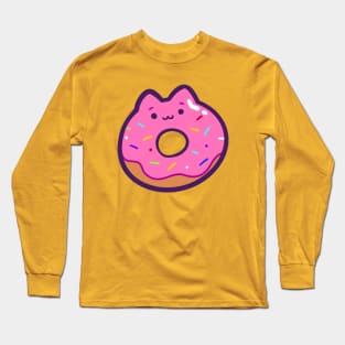 Cat Donut Long Sleeve T-Shirt